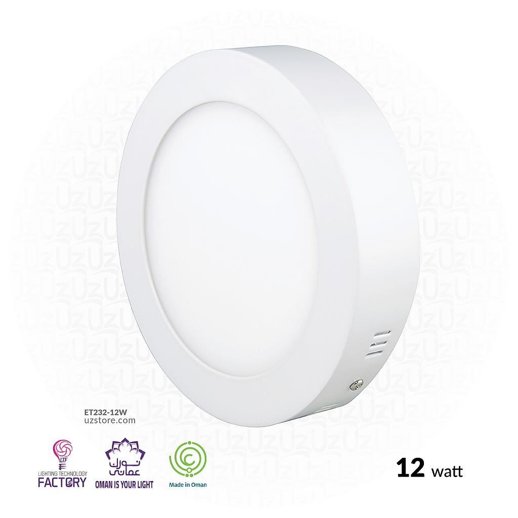 LTF 12W Round Surface light RHO Warm white