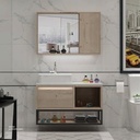 Wash Basin With Cabinet &Mirror with shelf KZA-2022090 90*50*75 CM