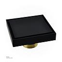 Black Color Brass Floor Drain 9873QBC 10*10