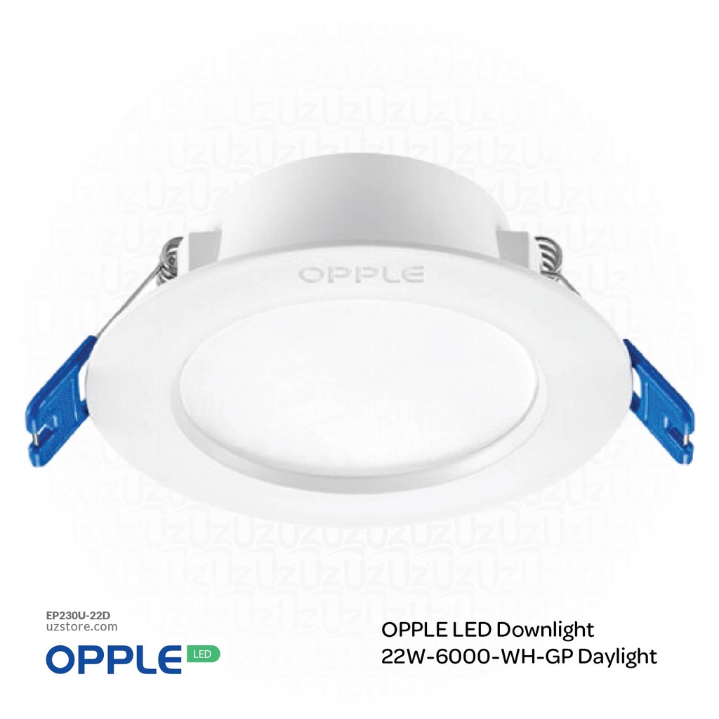أوبل إضاءة ليد سقفية غاطسة 22 واط، 6000 كلفن لون ضوء نهاري أبيض
OPPLE LED RC-US-R200