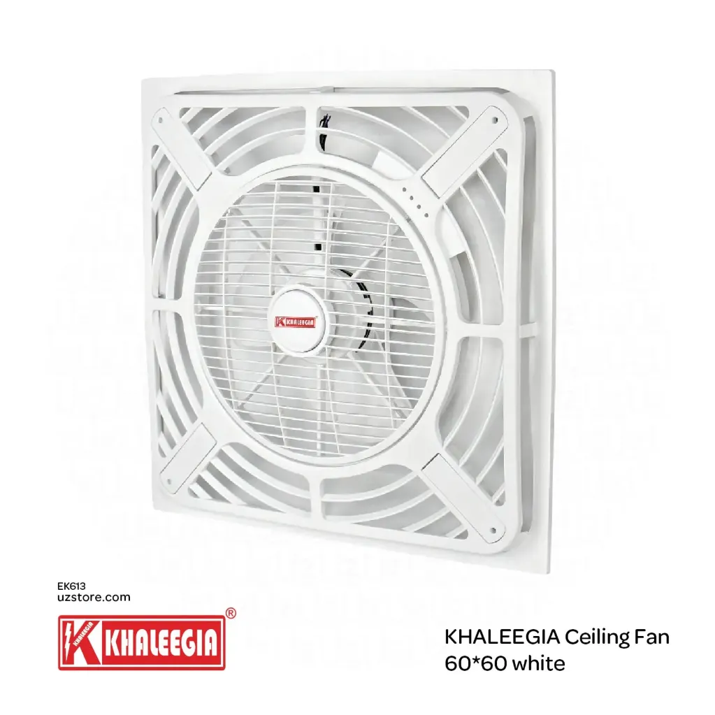 [EK613] KHALEEGIA Ceeling fan 60*60 white K-CF150P