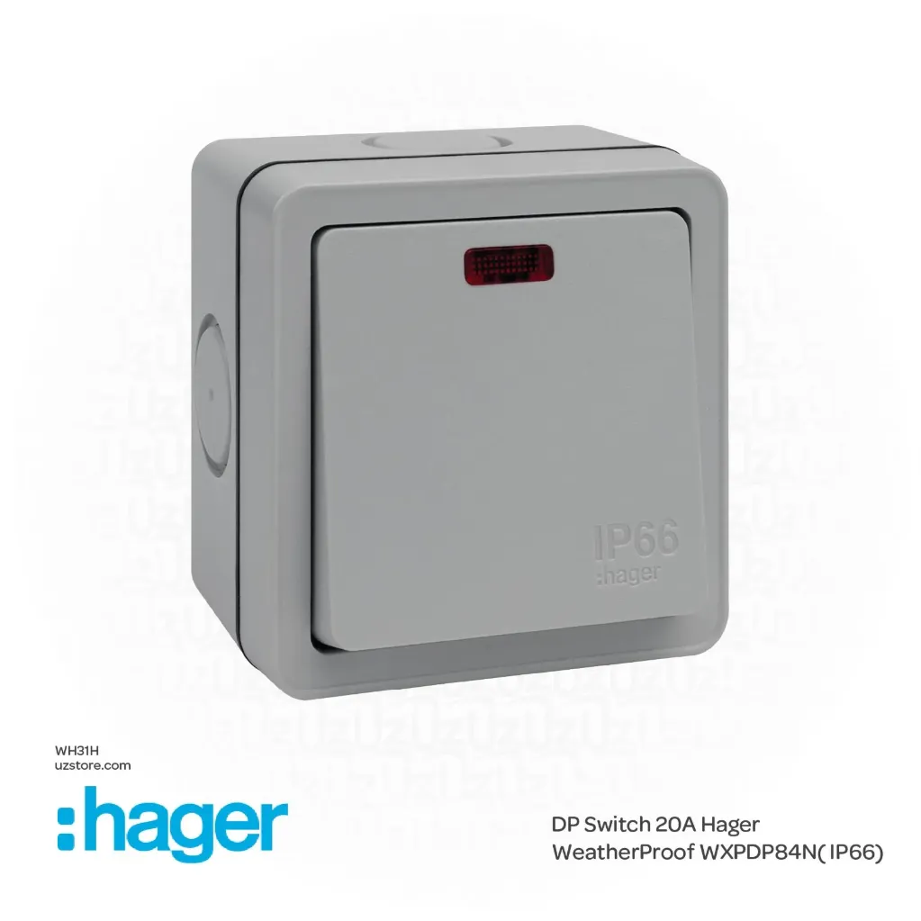سويك 20A 3*3 Hager WeatherProof