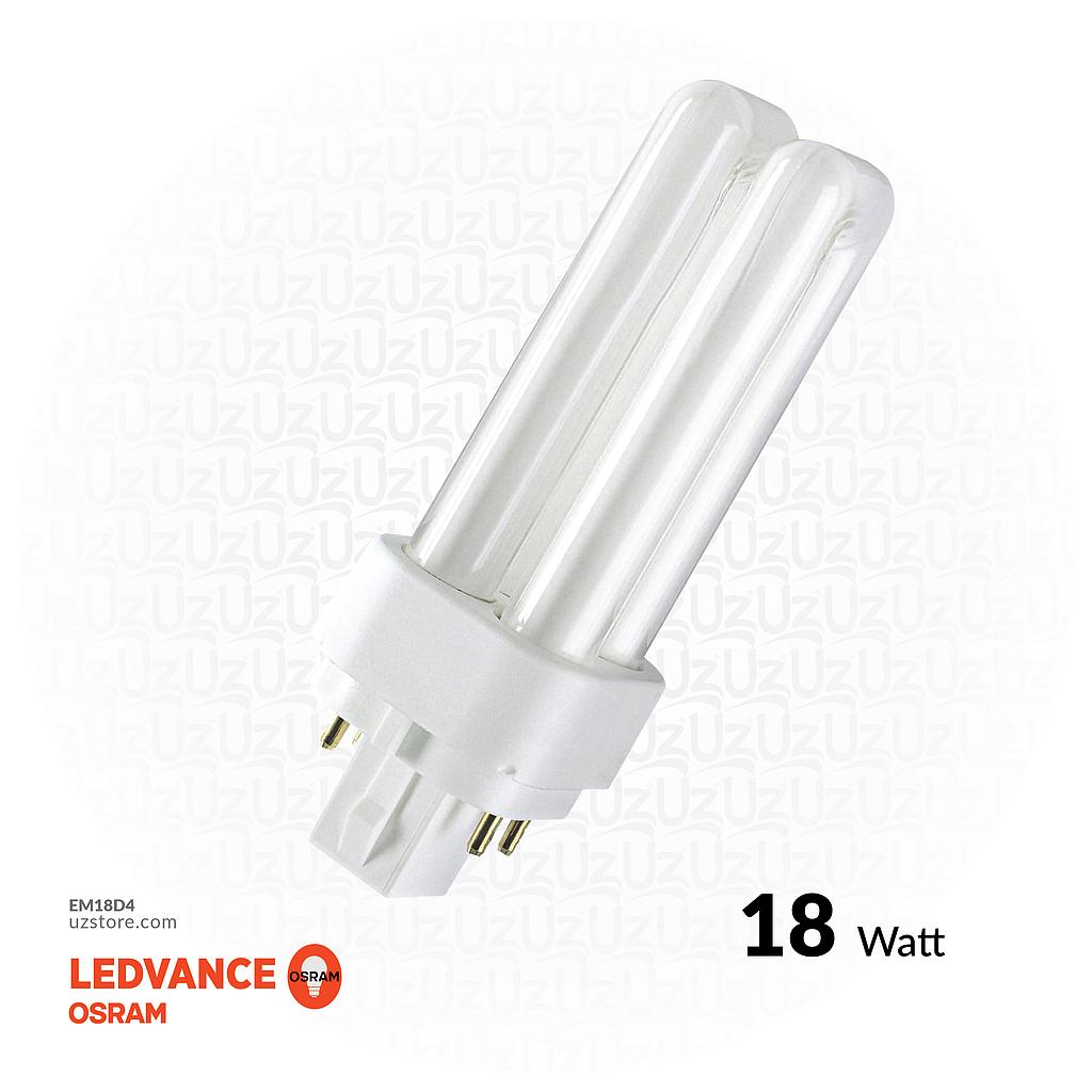 OSRAM DULUX-DE 18W COOL WHITE G24Q-4 4 PIN