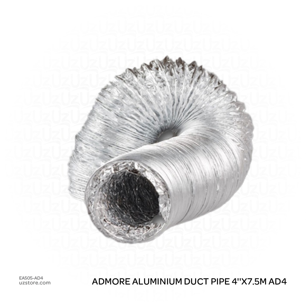  Aluminium Duct Pipe 4''x7.5m AD4