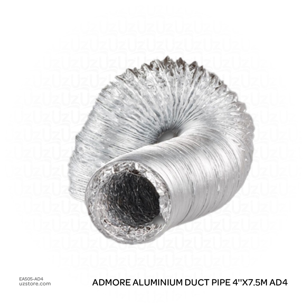 ADMORE Aluminium Duct Pipe 4''x7.5m AD4