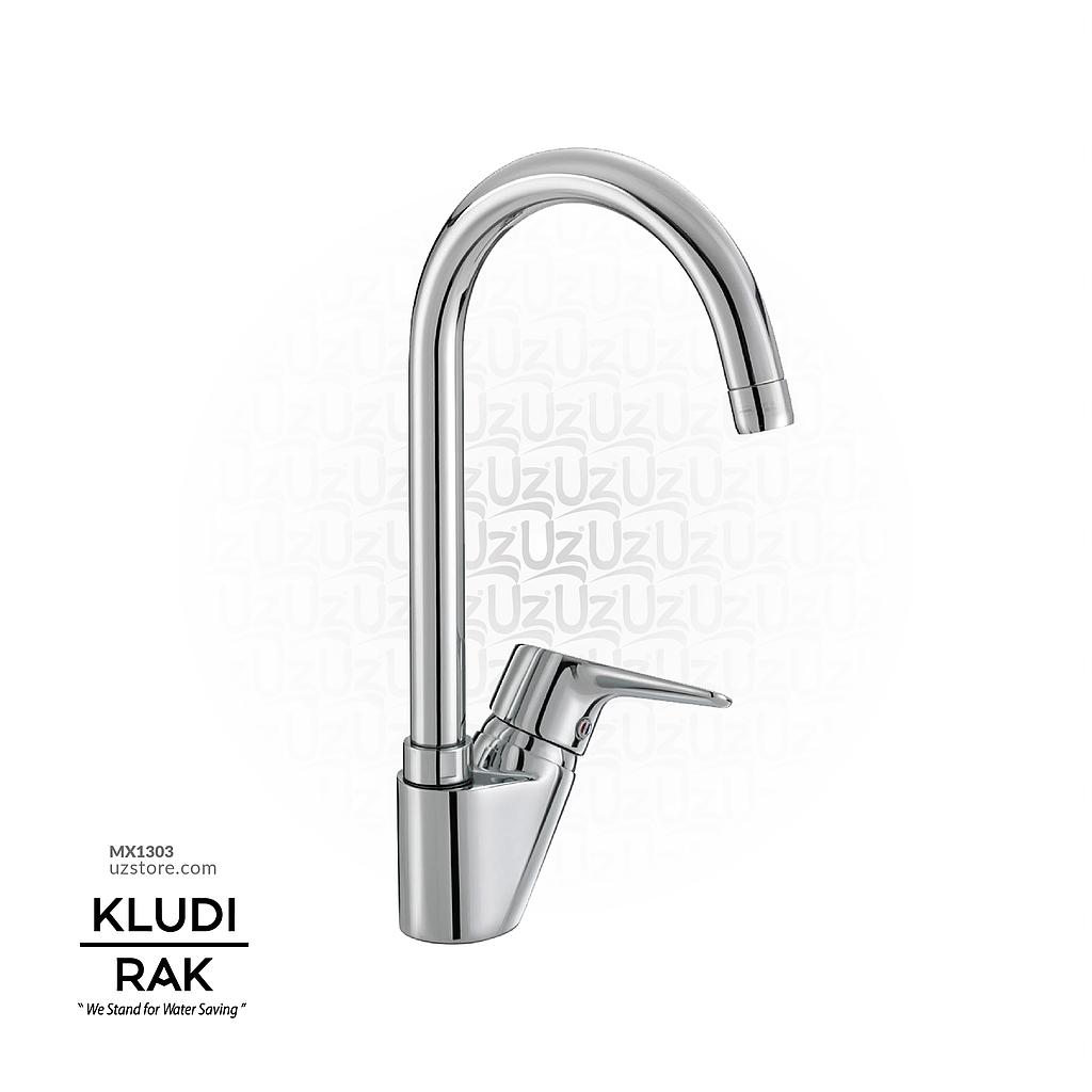 KLUDI RAK Polaris Single Lever Sink Mixer
 Swivel U Spout, Rak10050-03