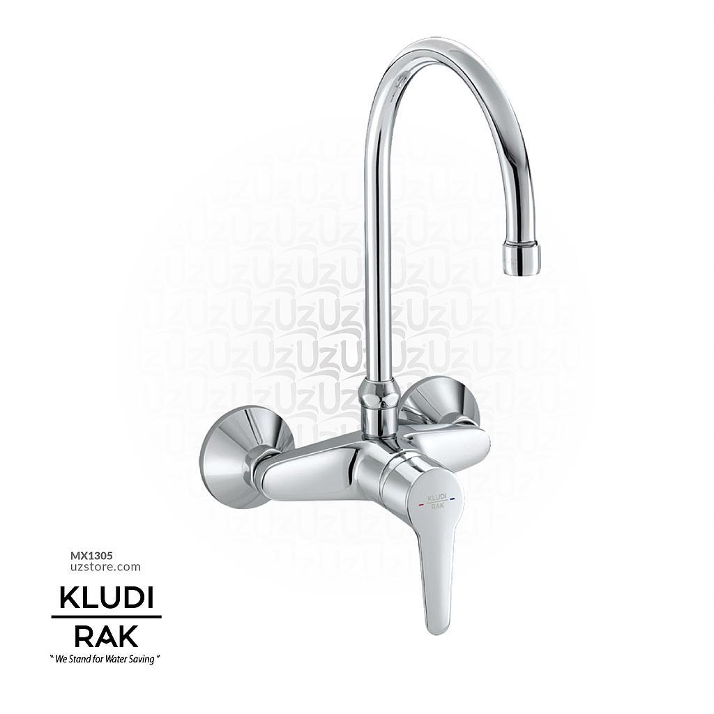 KLUDI RAK Polaris WALL- MOUNTED SINK MIXER DN15 WITH SWIVEL SPOUT RAK10028SU