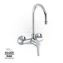 KLUDI RAK Polaris WALL- MOUNTED SINK MIXER DN15 WITH SWIVEL SPOUT RAK10028SU