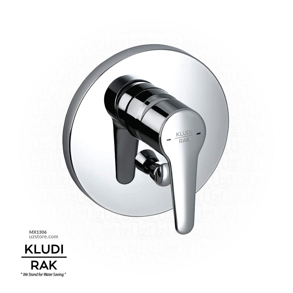 KLUDI RAK Polaris Concealed Single Lever Bath and Shower Mixer,
 Trim Set 2Ways RAK10075