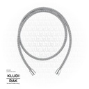 KLUDI RAK  LOGO FLEX HOSE; PLASTIC COVER, WITH METTALIC LOOK,G 1/2 x 1/2 x 1500mm RAK6105605