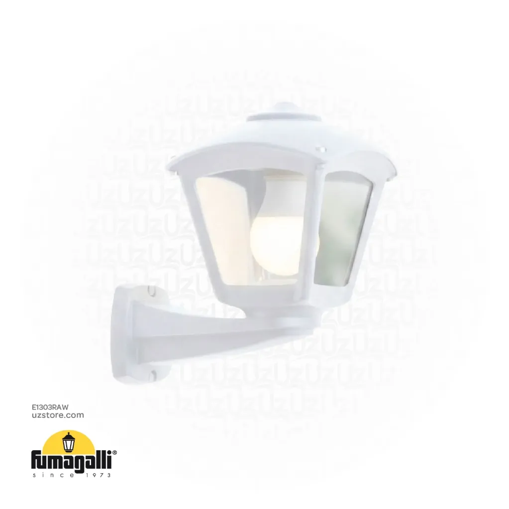 [E1303RAW] FUMAGALLI ROBY WALL CLEAR E27 WH Made in Italy 