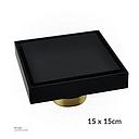 Black Color Brass Floor Drain 9873ABC 15*15