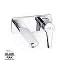 KLUDI RAK Polaris 2 Hole Wall Mounted Single Lever Concealed Basin Mixer trim set(180mm Spout) RAK10023
