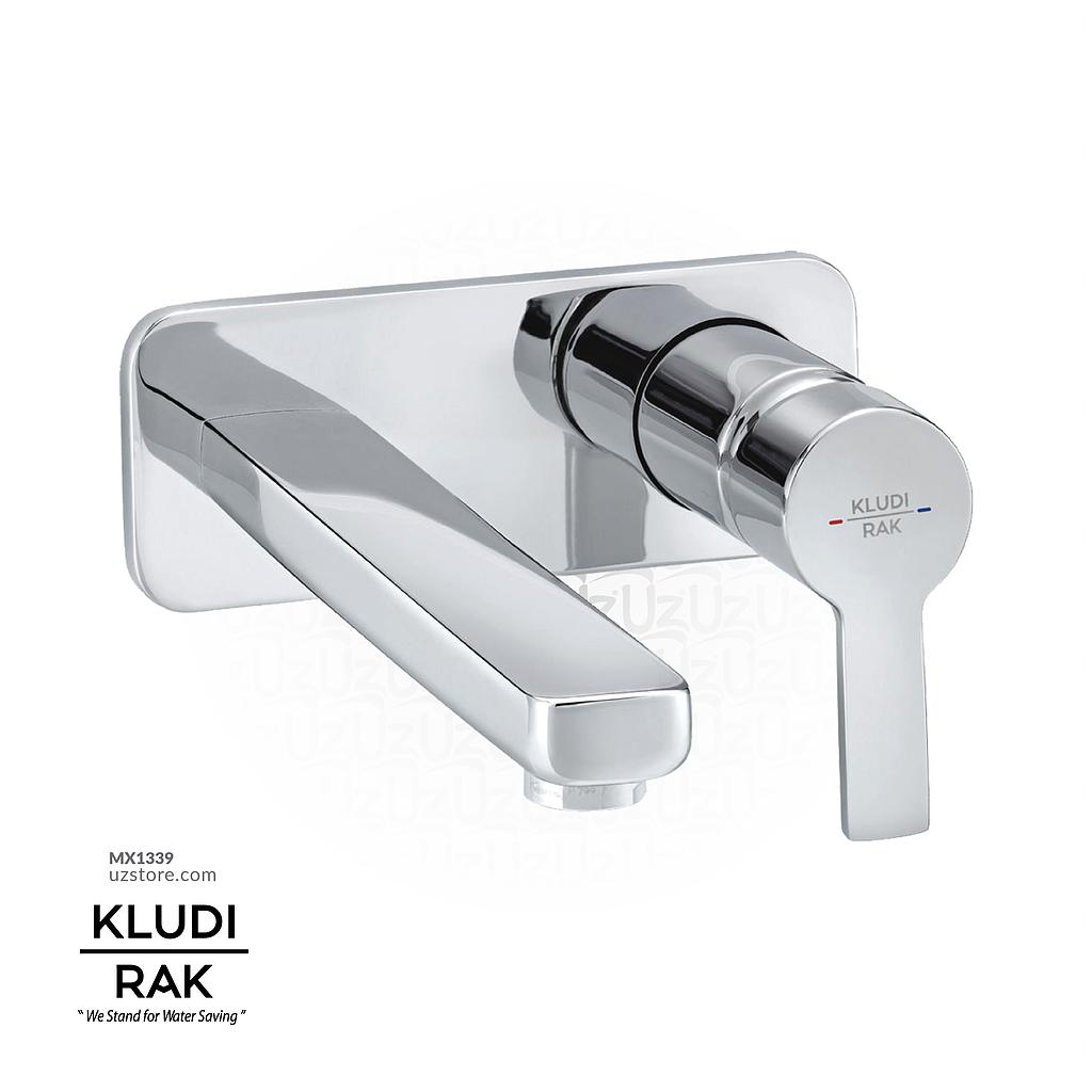 KLUDI RAK Passion 2 Hole Wall Mounted Concealed Basin Mixer (220mm Spout) RAK13024
