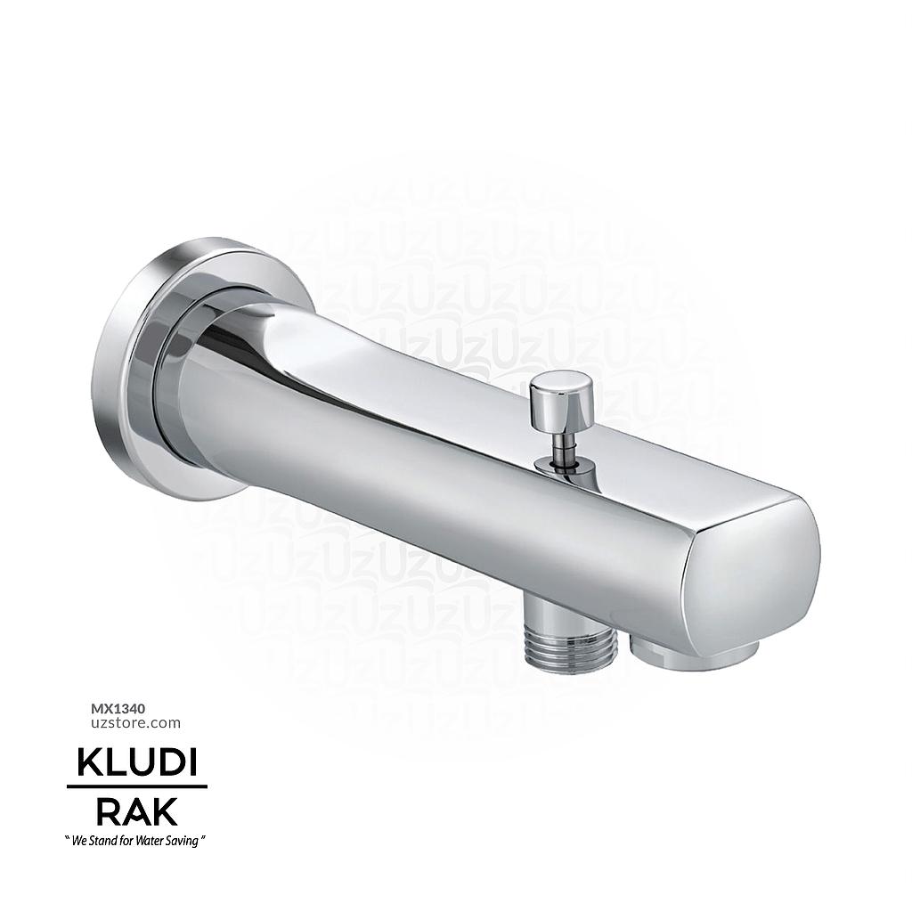 KLUDI RAK Wall-Mounted Bath Spout with Automatic Diverter DN 15,
 RAK11013