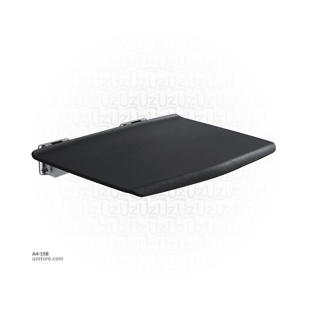 Black Shower seat 35x33.8x7cm Aluminum, ABS 