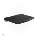 Black Shower seat 35x33.8x7cm Aluminum, ABS 