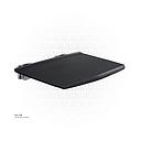 Black Shower seat 35x33.8x7cm Aluminum, ABS 
