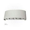 LED Outdoor Wall light 037  6*3W WW Silver  AC85V-265V 