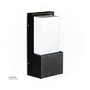 LED Outdoor Wall LIGHT W25 12W WW BLACK AC85V-265V