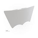 مصباح جدار خارجي فضي اناره صفراء LED 3*3W  