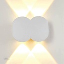 LED Outdoor Wall light WA12-1  4*1W WW Silver AC85V-265V 