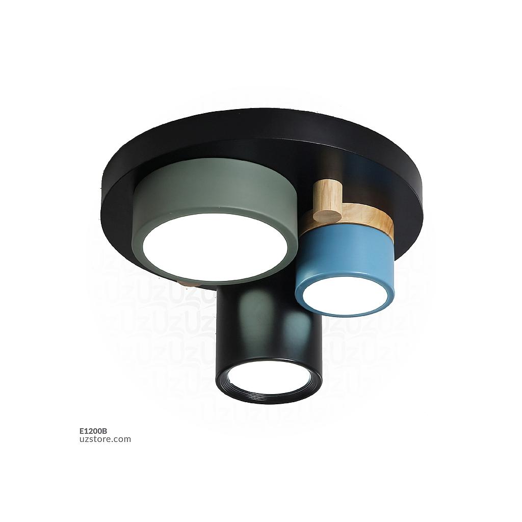 [E1200B] Triple cylinder Woody Ceiling  light  X9340-3