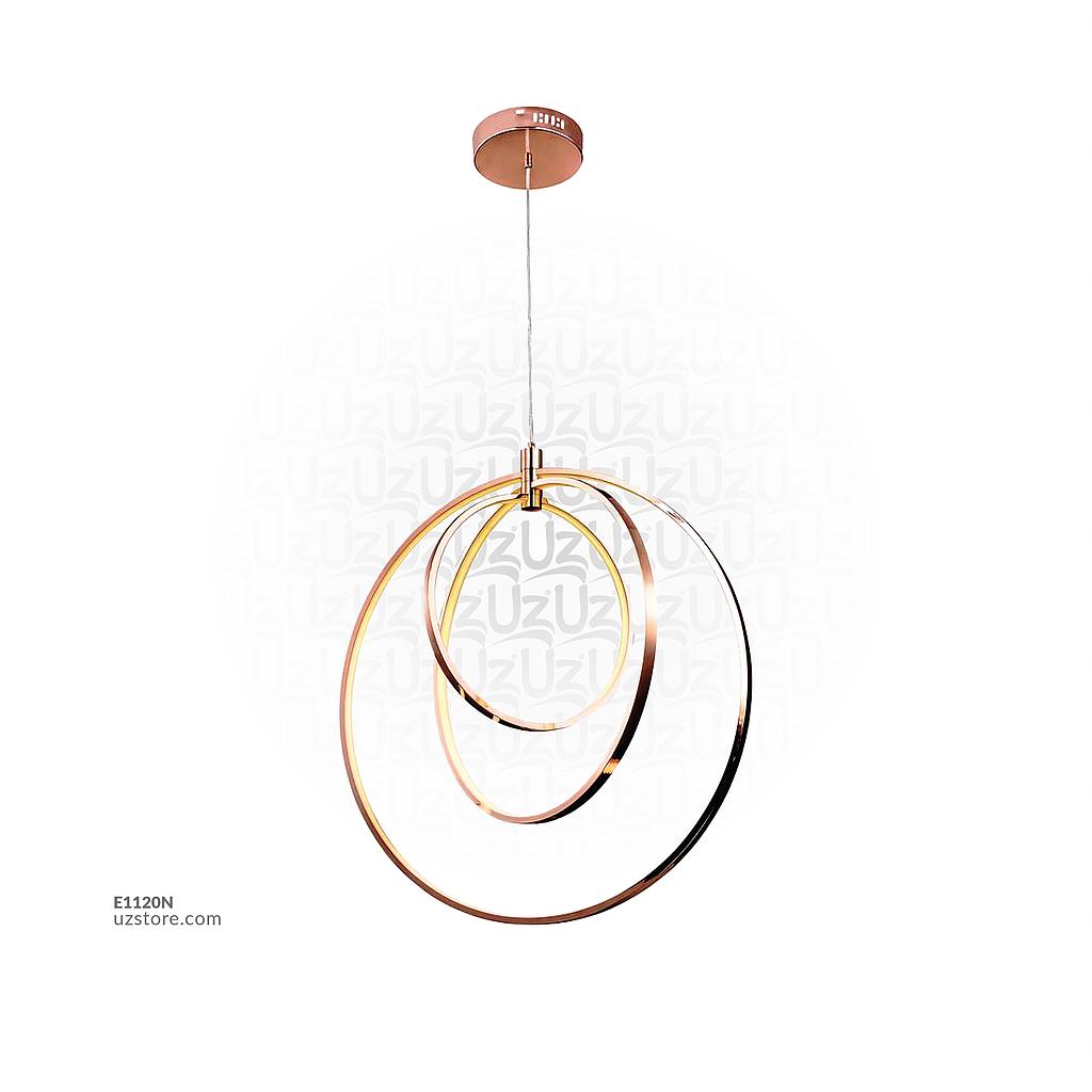 LED Hanging Light Three Rings 860604/3P Rose gold 80W AC165-265V