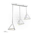 LED Hanging Light Three pyramid 860664/3PA White 72W AC165-265V