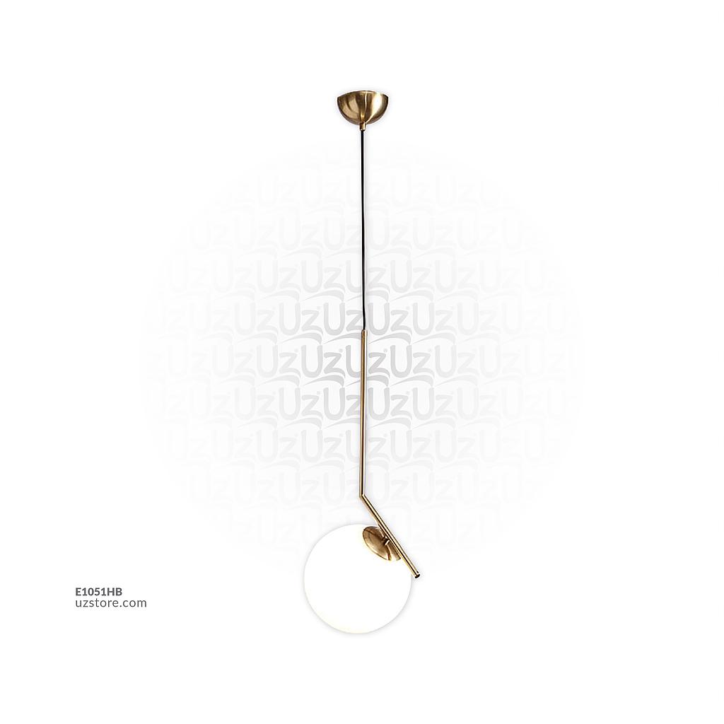 Pendant Light E27 MD4078-S Gold with a White Ball