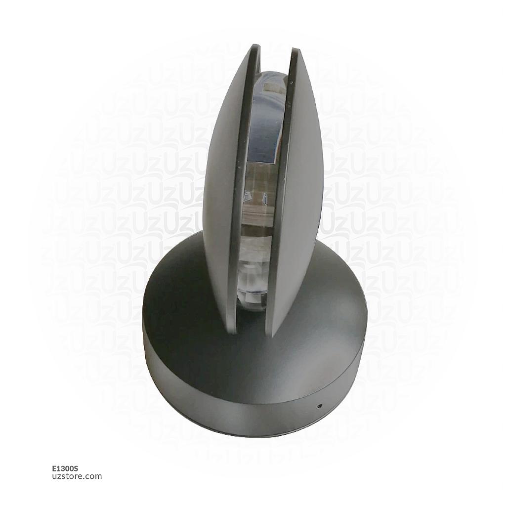 مصباح جدار خارجي فضي اناره صفراء LED H100-9W kori  