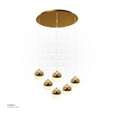 Balls Chandelier 1M - Base 40 cm - 6 Balls 9339/6