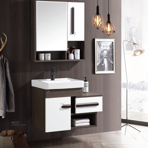  WashBasin Cabinet RF-4541 brown+white 80*47