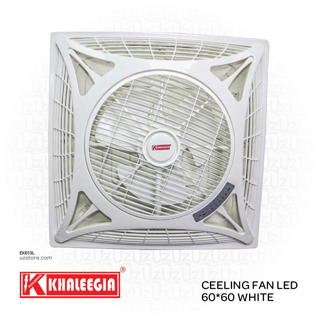 KHALEEGIA Forceeling fan LED 60*60 white K-CF150LB