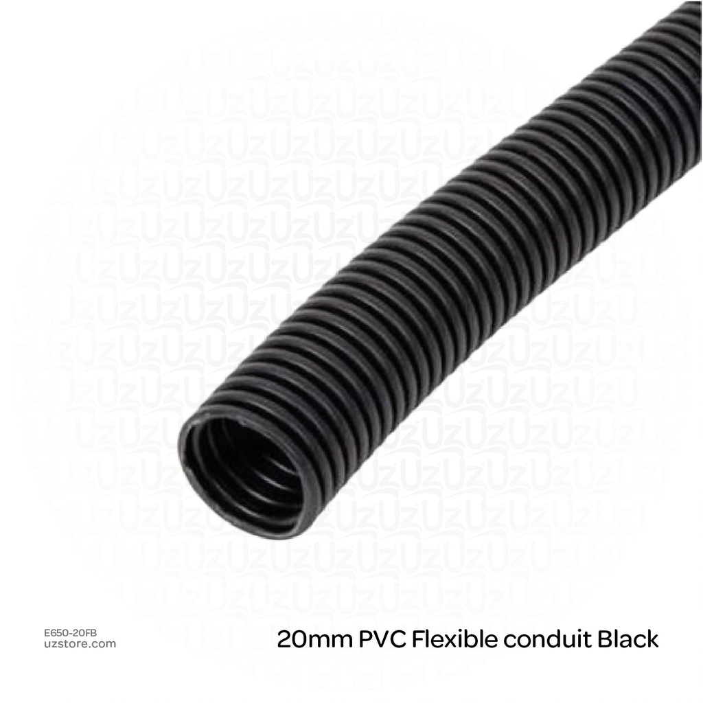 20mm PVC Flexible conduit Black