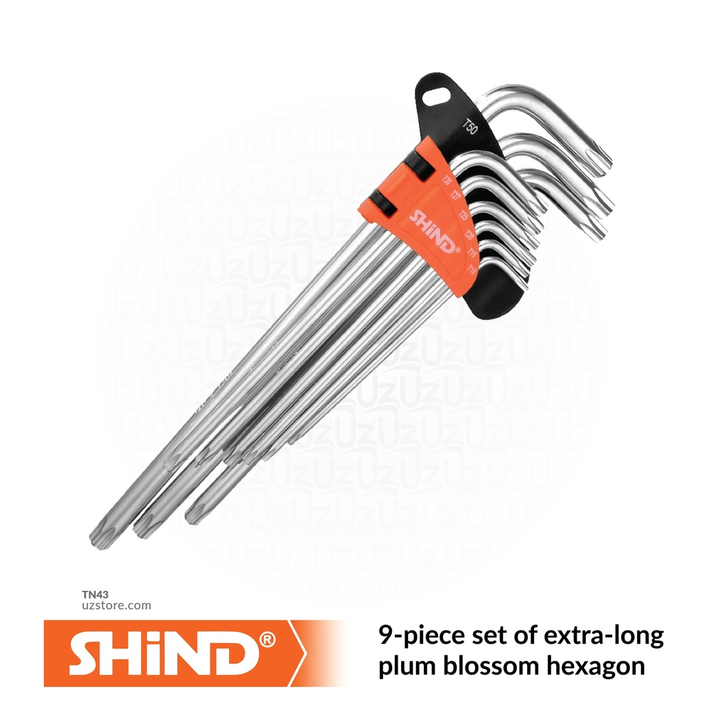 شند - طقم مفتاح نجمة ل بتسع قطع طويل
