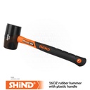 Shind - 16OZ rubber hammer with plastic handle 94574