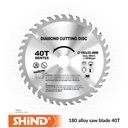 Shind - 180 alloy saw blade 40T 94956