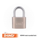Shind - 40MM matt rounded lock 37451