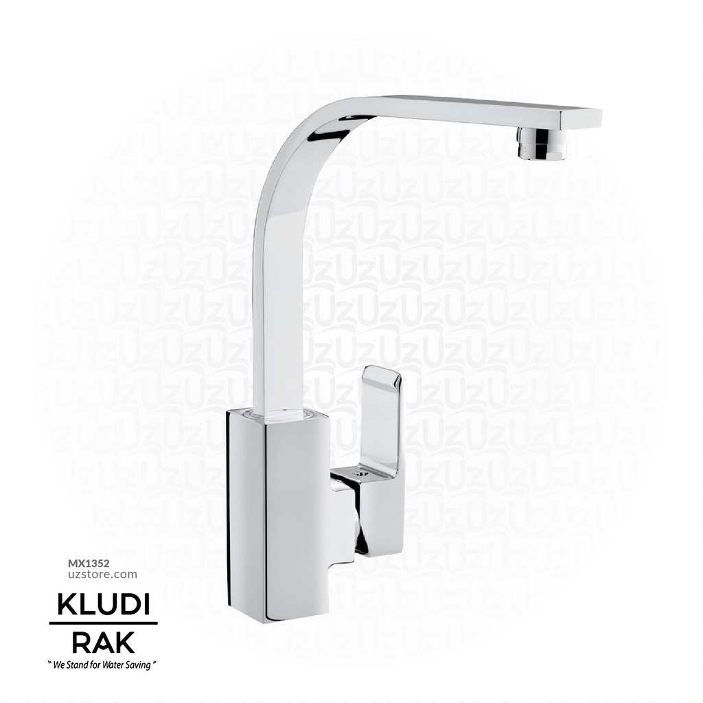 KLUDI RAK Profile Star Single Lever Sink Mixer DN15, Swivel Spout RAK14114-03