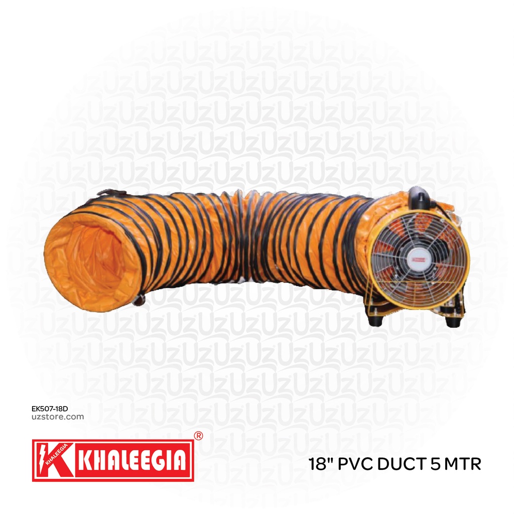 Khaleegia 18" PVC Duct 5 Mtr PDT450
