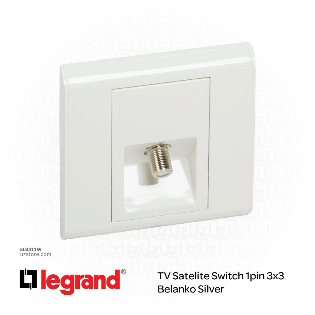 TV Satelite Switch 1pin 3*3 Legrand Belanko White