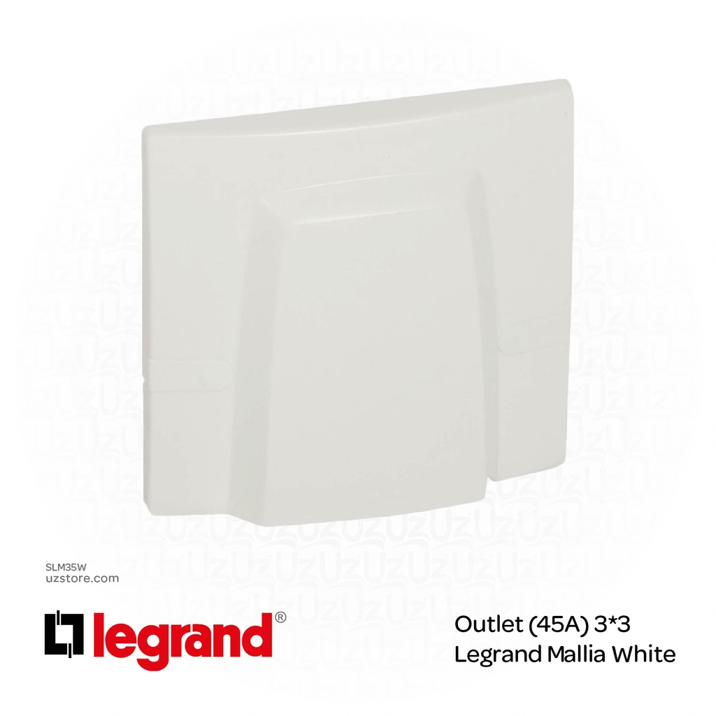 Outlet (45A) 3*3 Legrand Mallia White