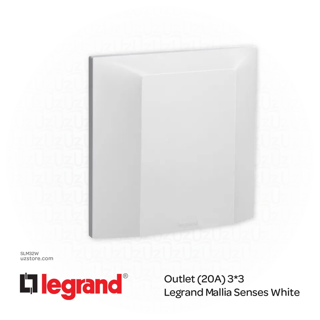 Out light (20A) 3*3 Legrand Mallia White