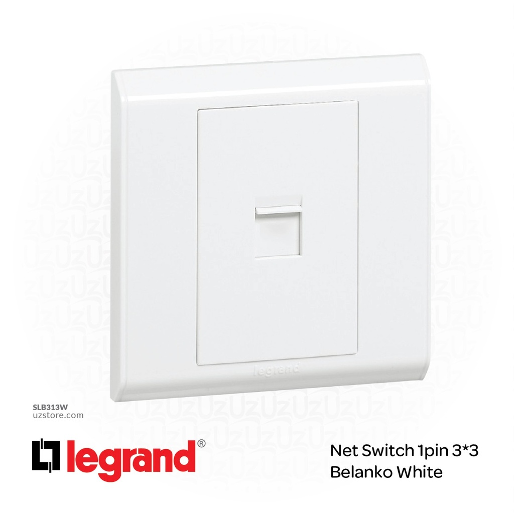 Net Switch 1pin 3*3 Legrand Belanko White