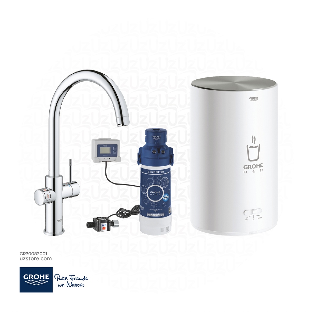 GROHE GROHE Red Duo Faucet and M size boiler , 30083001 , chrome