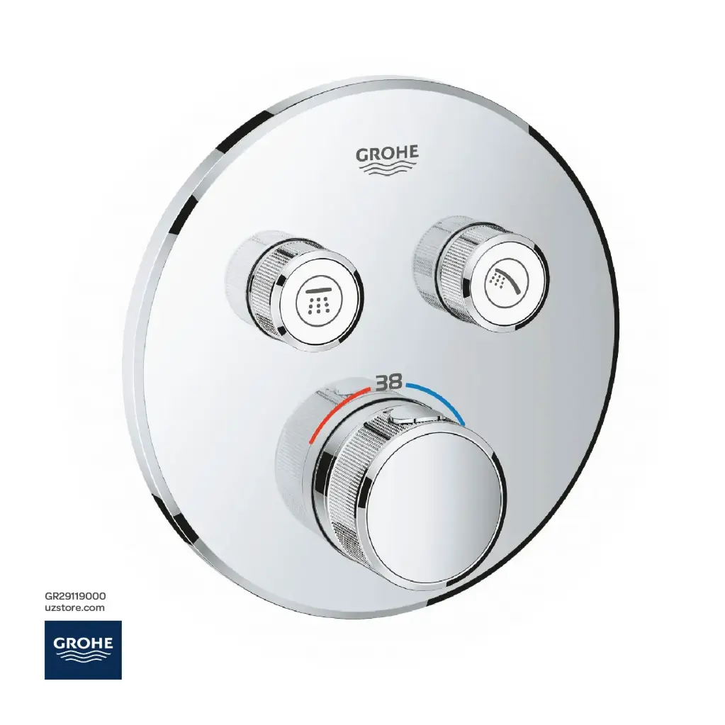 [GR29119000] GROHE Grohtherm SmartControl Safety mixer for concealed installation with 2 valves , 29119000 , chrome
