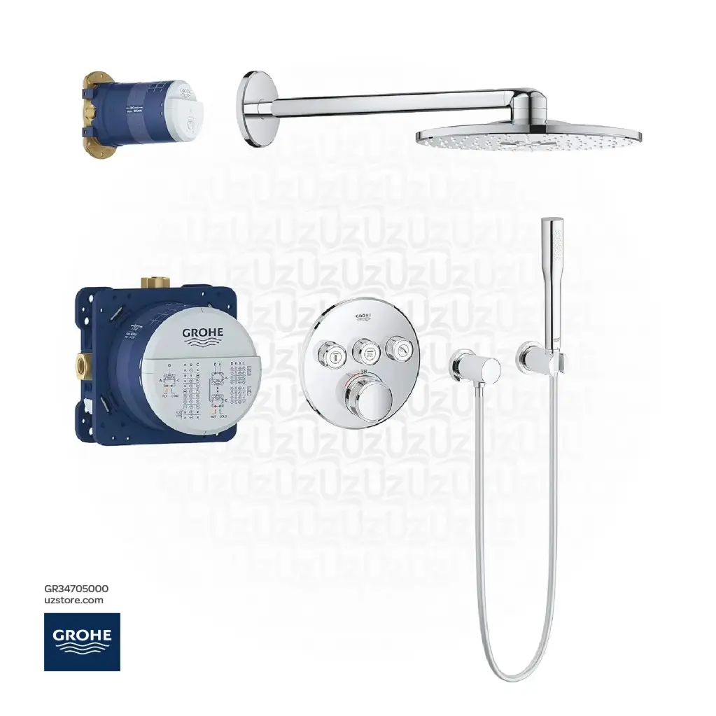GROHE Grohtherm SmartControl Perfect shower set with Rainshower SmartActive 310 , 34705000 , chrome