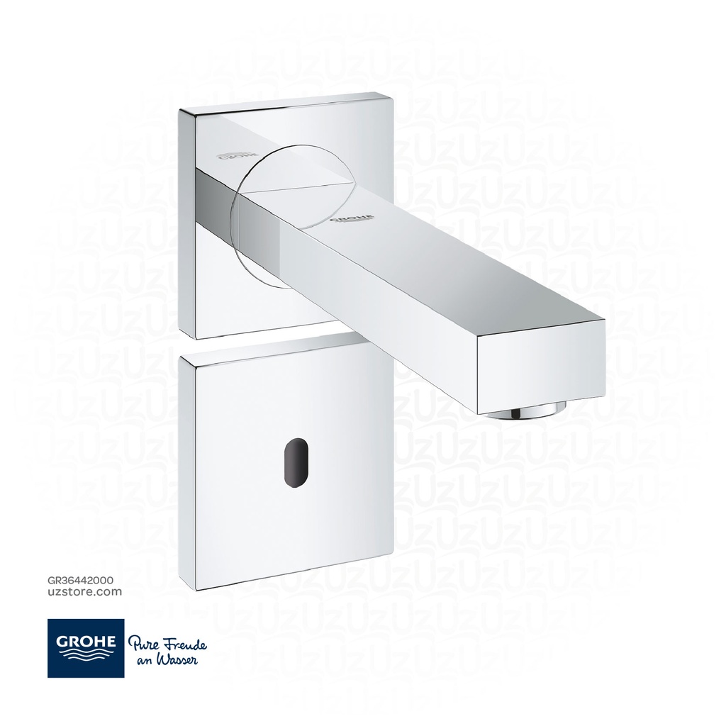 GROHE Eurocube E Infra-red electronic wall basin tap without mixing device , 36442000 , chrome