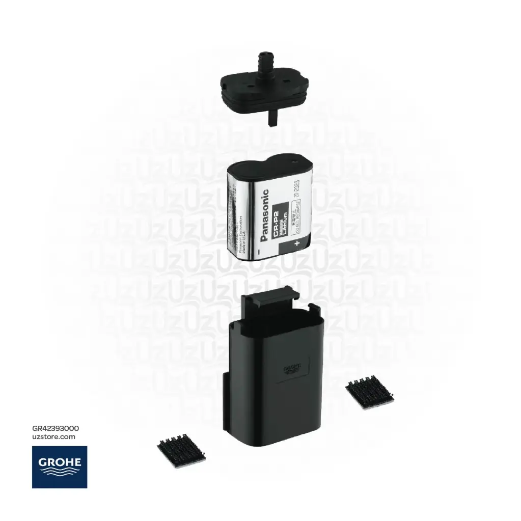 GROHE Battery housing with battery , 42393000 , chrome